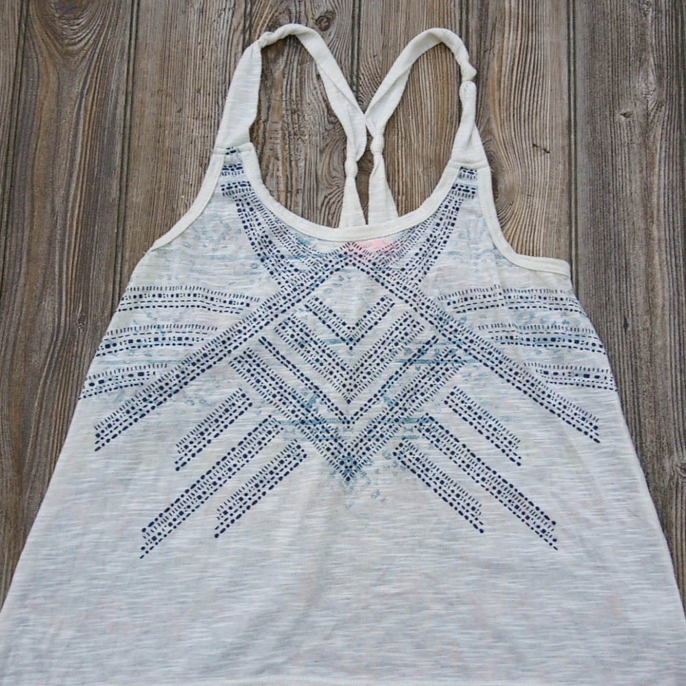 Spoiled Colorful Flowy Racerback Tank Top Blouse - Picture 2 of 9
